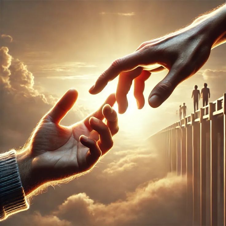 Trust symbolized by hands